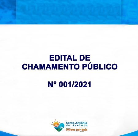 Chamamento Público N°001 de 2021